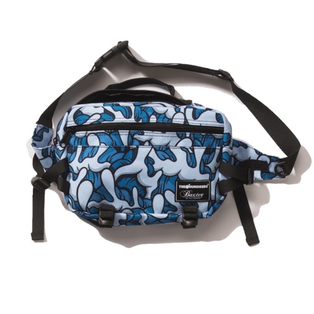 The Hundreds Baxter Blue & White Camouflage Belt Bag - Picture 4 of 9